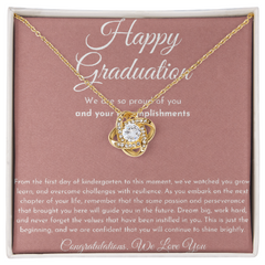 Graduation Gift For Daughter or Granddaughter - Love Knot Necklace