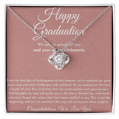 Graduation Gift For Daughter or Granddaughter - Love Knot Necklace